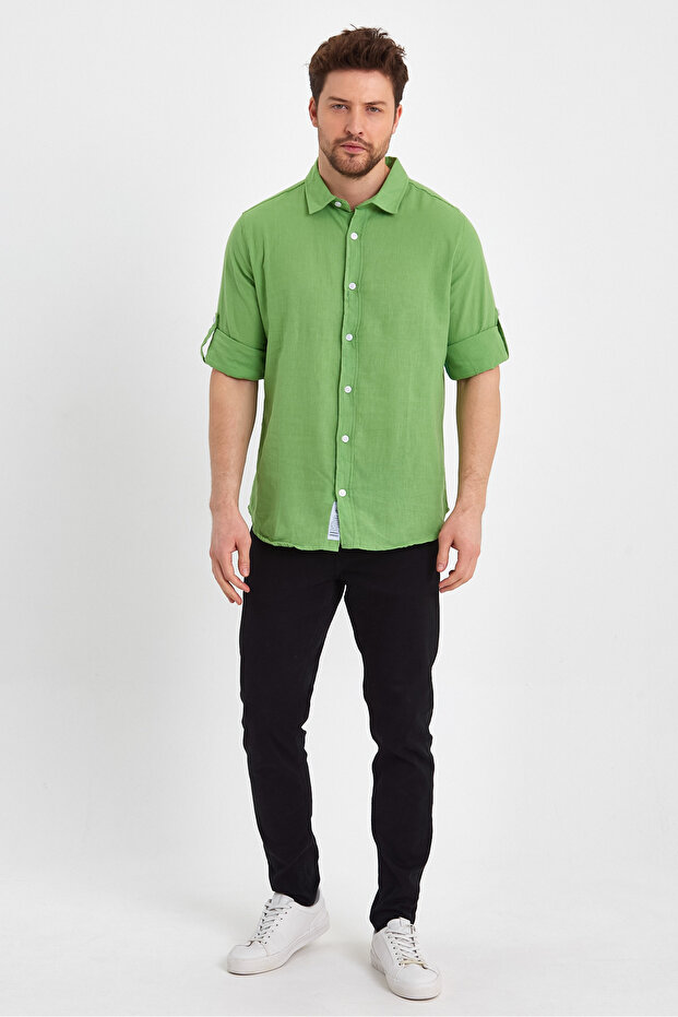 Lanena košulja Ae-y13007lns Basic - 6