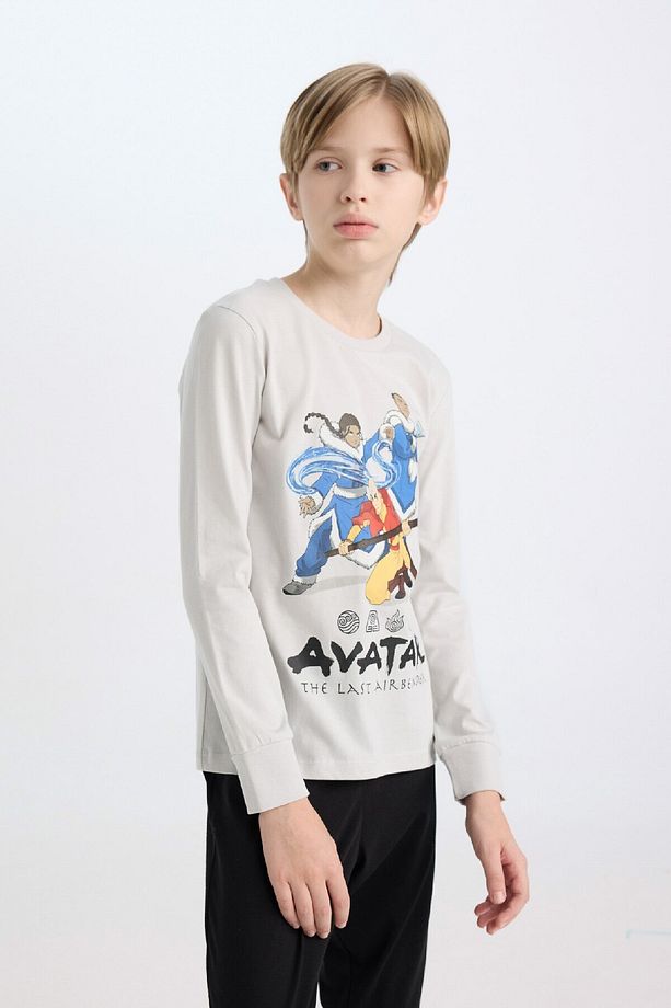 Erkek Çocuk Pijama Takımı Avatar The Last Airbender Uzun Kollu Üst Uzun Alt D3625a824wn - 4