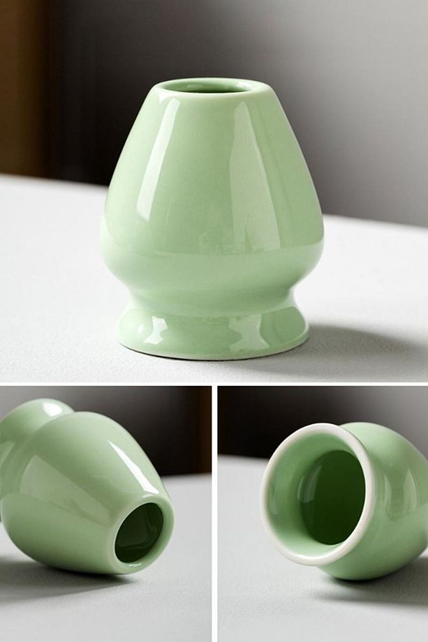 2 Parça Matcha Çayı Fırça ve Bamboo Whisk Tutucu Köpürtücü Tutacağı mt165 - 3
