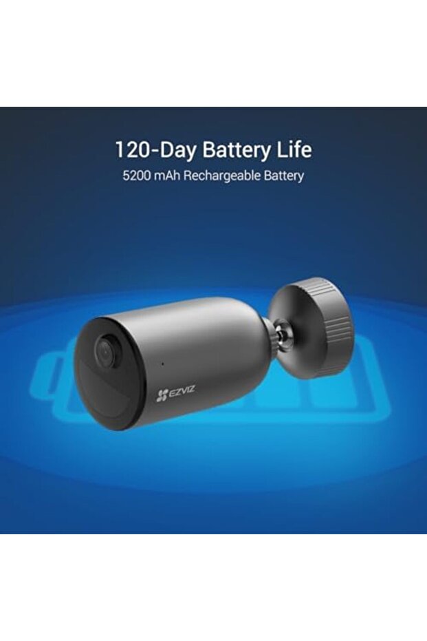 كاميرا مراقبة EB3 مزودة ببطارية، وكاميرا مراقبة 2K واي فاي - 6