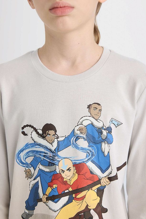 Erkek Çocuk Pijama Takımı Avatar The Last Airbender Uzun Kollu Üst Uzun Alt D3625a824wn - 5