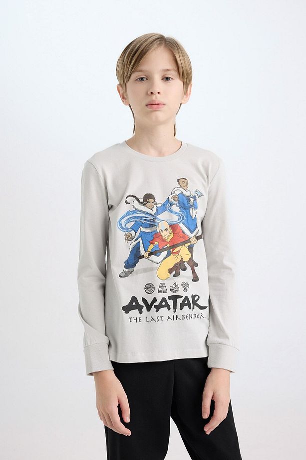 Erkek Çocuk Pijama Takımı Avatar The Last Airbender Uzun Kollu Üst Uzun Alt D3625a824wn - 3