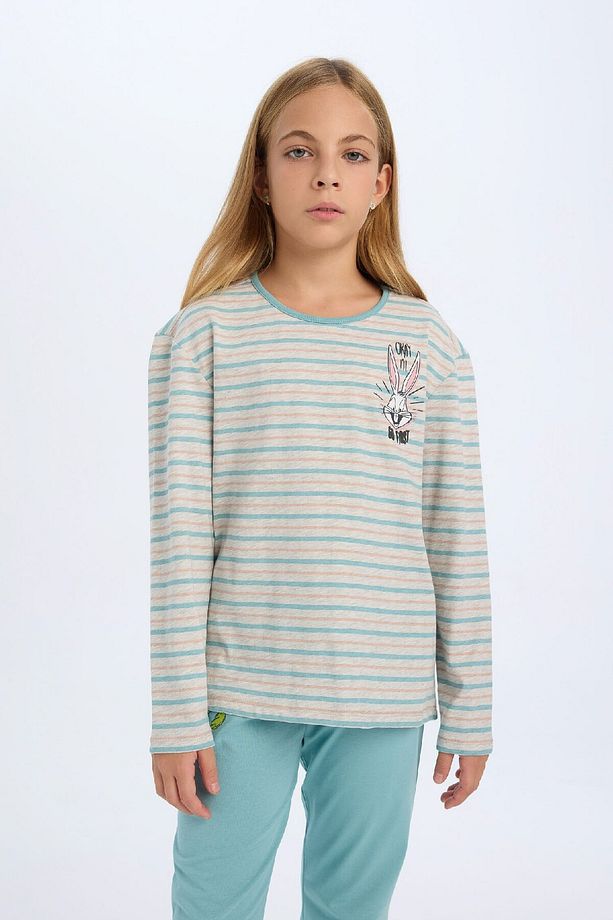 Kız Çocuk Pijama Takımı Looney Tunes Uzun Kollu Üst Uzun Alt D6062a824au - 3