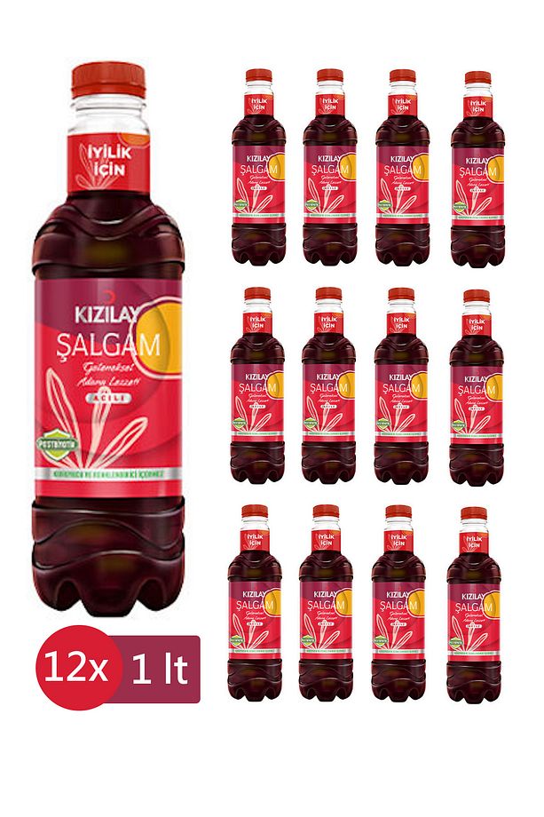Şalgam Suyu Acılı 1 lt Pet x 12 Adet - 1