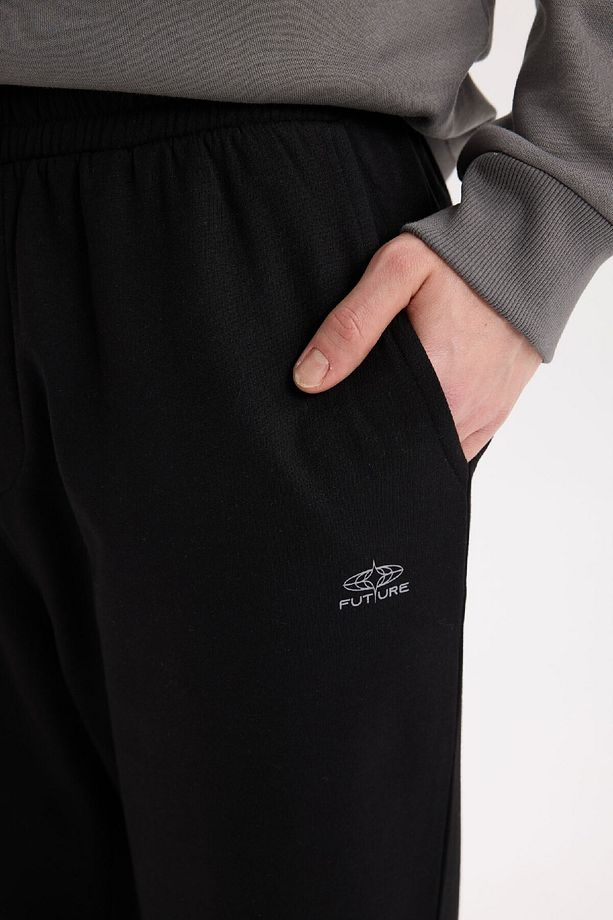 Regular Fit Eşofman Altı Cepli Basic Düz Beli Bağcıklı Lastikli Paça D4416ax25sp - 5