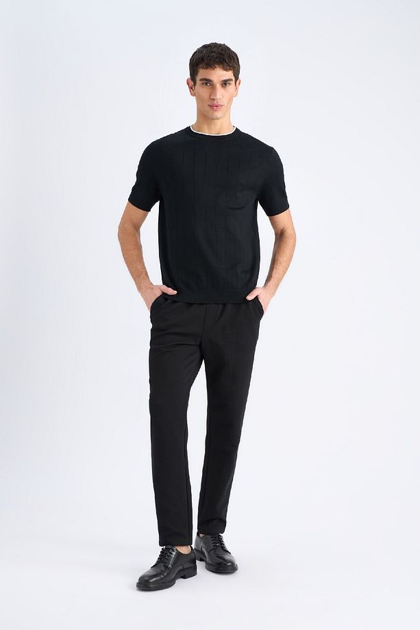 Jogger Pantolon Esnek Basic Düz Beli Bağcıklı Cepli Düz Paça C6022ax25sp - 3