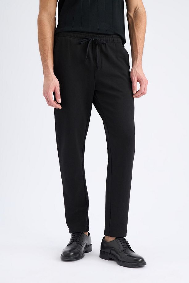 Jogger Pantolon Esnek Basic Düz Beli Bağcıklı Cepli Düz Paça C6022ax25sp - 5
