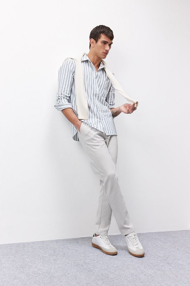 Jogger Pantolon Esnek Basic Düz Beli Bağcıklı Cepli Düz Paça C6022ax25sp - 2
