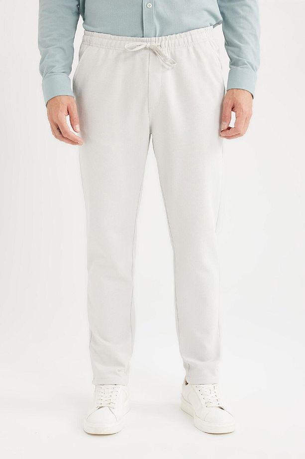 Jogger Pantolon Esnek Basic Düz Beli Bağcıklı Cepli Düz Paça C6022ax25sp - 7