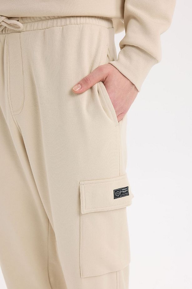 Regular Fit Jogger Eşofman Altı Basic Düz Kargo Cepli Lastikli Paça D5252ax25sp - 5