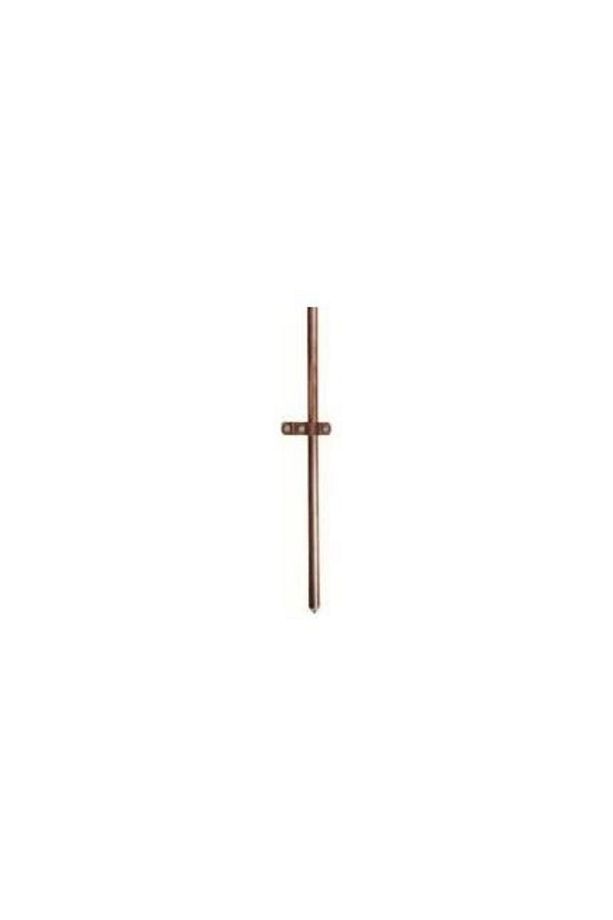 Bakır Kaplamalı Topraklama Çubuğu 12 Mm*85 Cm Kelepçe Dahil - 1