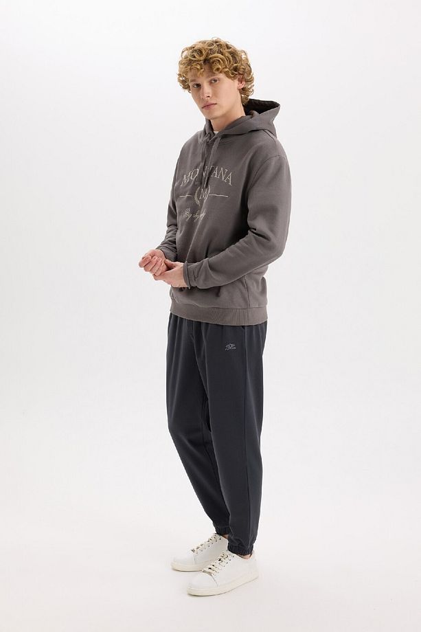 Regular Fit Eşofman Altı Cepli Basic Düz Beli Bağcıklı Lastikli Paça D4416ax25sp - 3