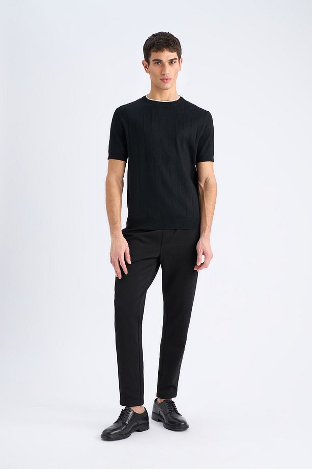 Jogger Pantolon Esnek Basic Düz Beli Bağcıklı Cepli Düz Paça C6022ax25sp - 4