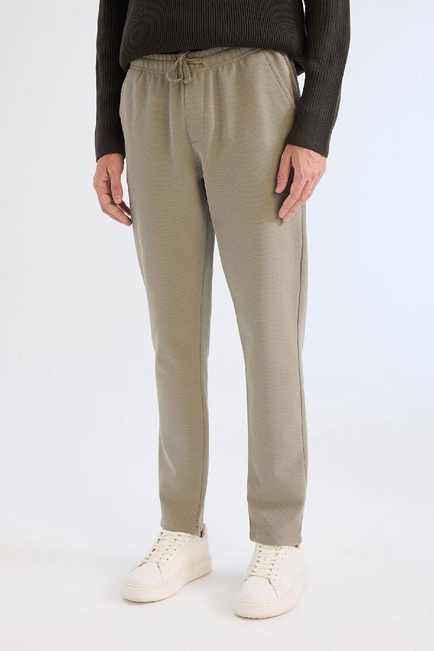 Jogger Pantolon Esnek Basic Düz Beli Bağcıklı Cepli Düz Paça C6022ax25sp - 1
