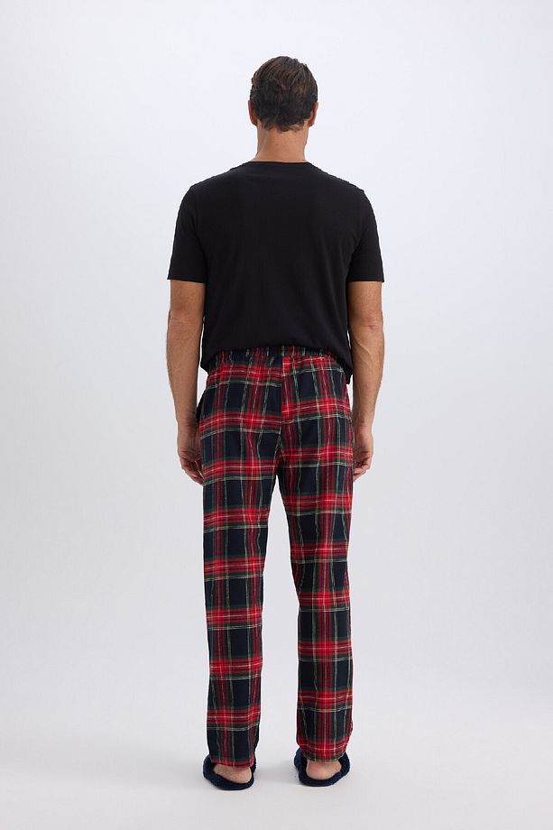 Regular Fit Kareli Cepli Uzun Boy Pijama Altı C6126ax24wn - 6