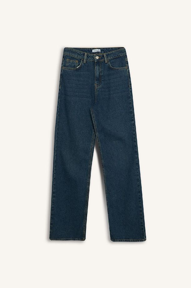 90's Wide Leg Yüksek Bel Geniş Paça Uzun Jean Kar Yıkamalı Pantolon D7953ax25sp - 7