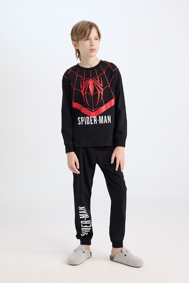 Erkek Çocuk Pijama Takımı Marvel Spiderman Uzun Kollu Üst Uzun Alt D6527a824wn - 3