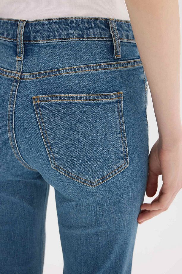 Yüksek Bel Geniş Paça Jean Pantolon D7972AX25SP - 6