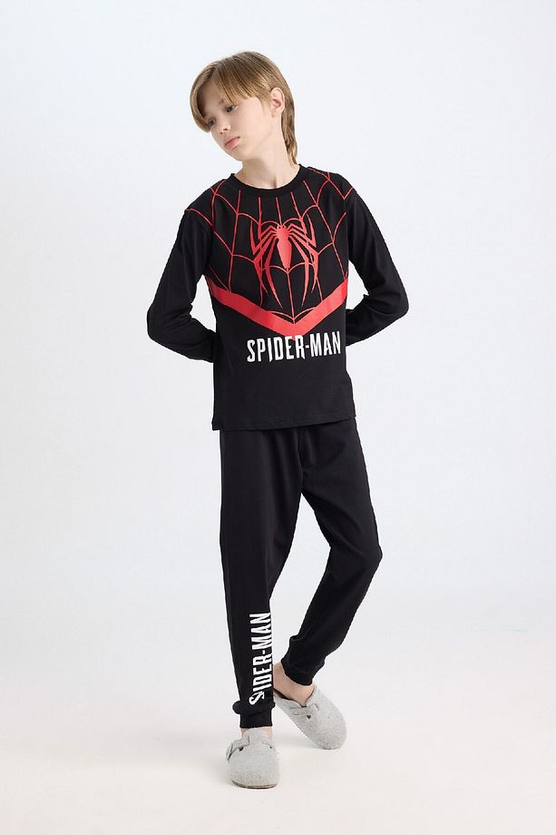 Erkek Çocuk Pijama Takımı Marvel Spiderman Uzun Kollu Üst Uzun Alt D6527a824wn - 1