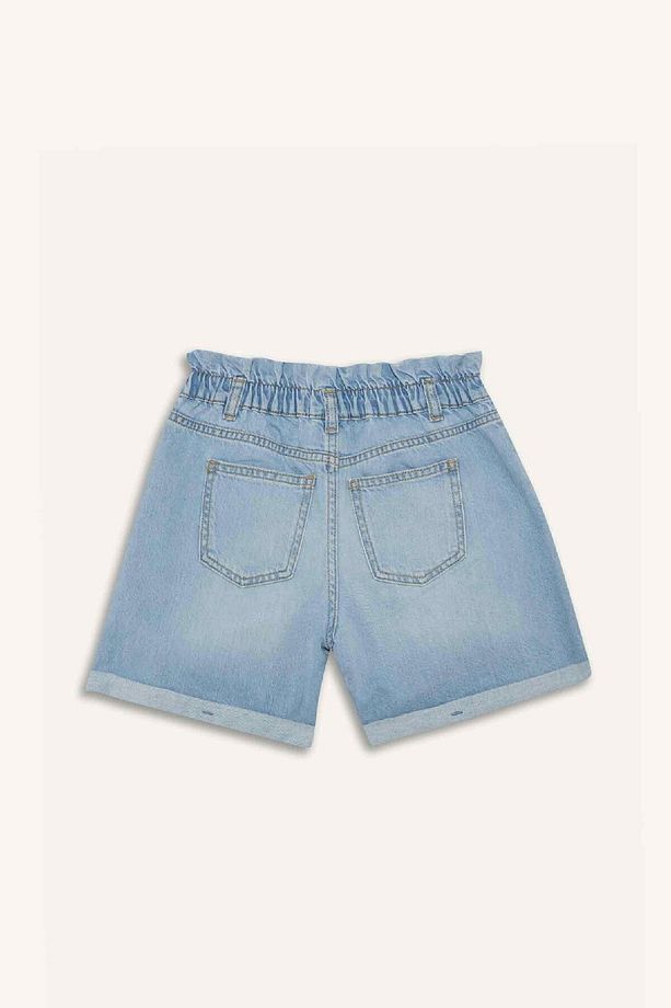 Kız Çocuk Paperbag Jean Şort B8113A825SM - 8