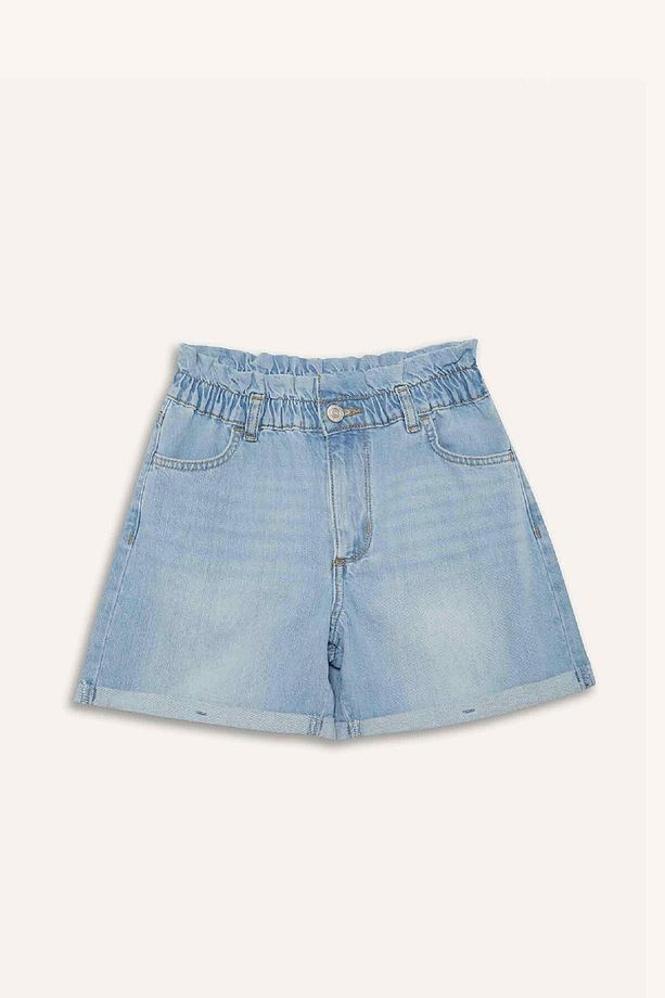 Kız Çocuk Paperbag Jean Şort B8113A825SM - 6