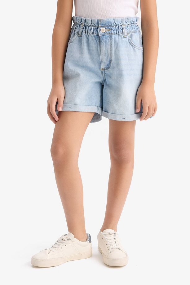 Kız Çocuk Paperbag Jean Şort B8113A825SM - 3
