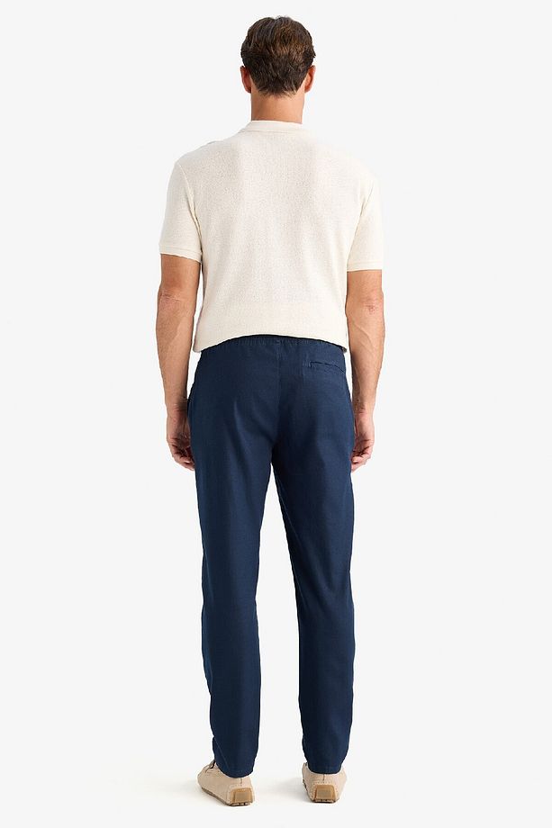 Yazlık Jogger Pantolon Basic Düz Cepli Dar Paça B4091AX25SP - 7
