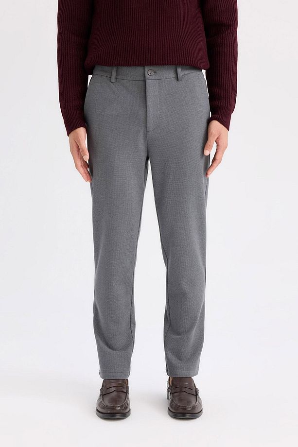 Tailored Regular Fit Normal Kesim Kumaş Pantolon Basic Düz Cepli D9084ax24wn - 7