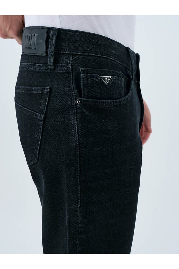 Tony Slim Fit Siyah Erkek Jean Pantolon LF2038715 - 5