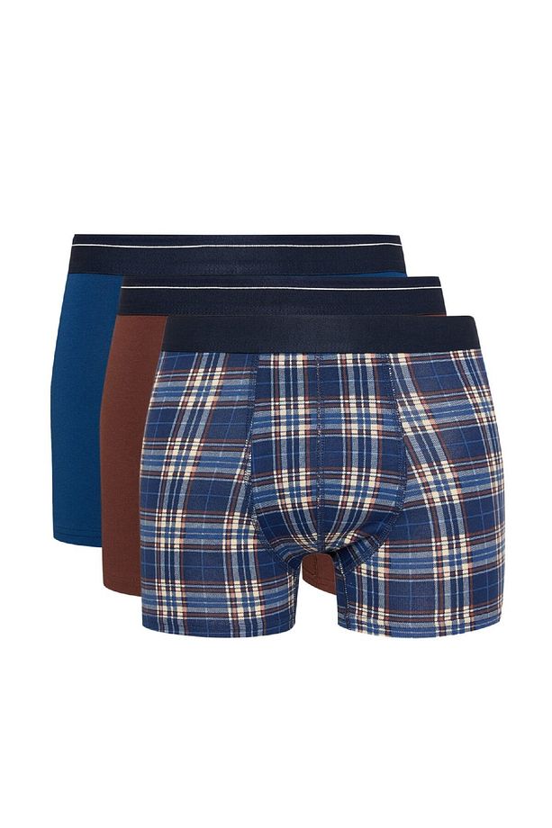 Regular Fit Kareli 3'lü Boxer E0032ax24cw - 1