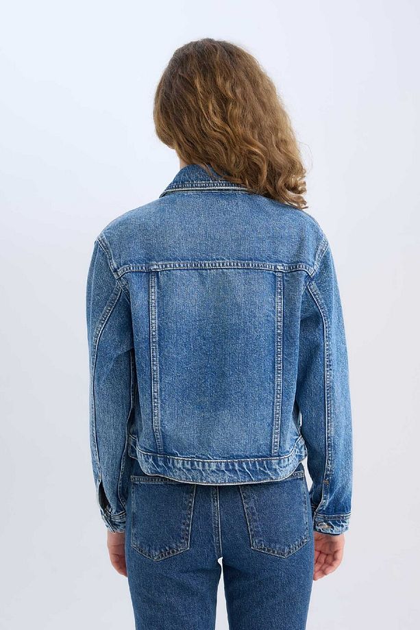 Regular Fit Jean Ceket D8665AX25SP - 6
