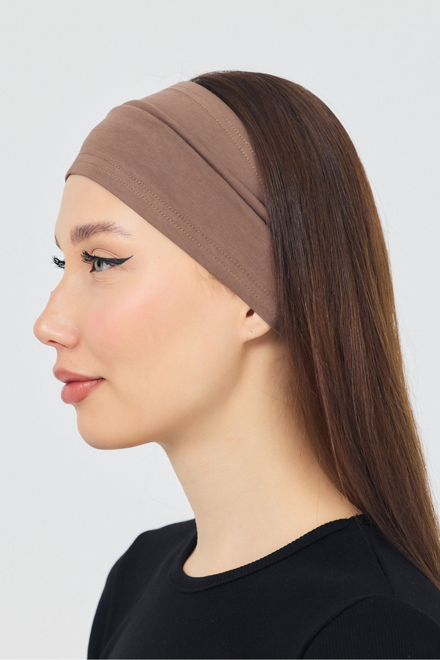 Women's Cotton Combed Non-Slip Flexible Extra Thin Reflects Style Sports Sweat Hair Band
