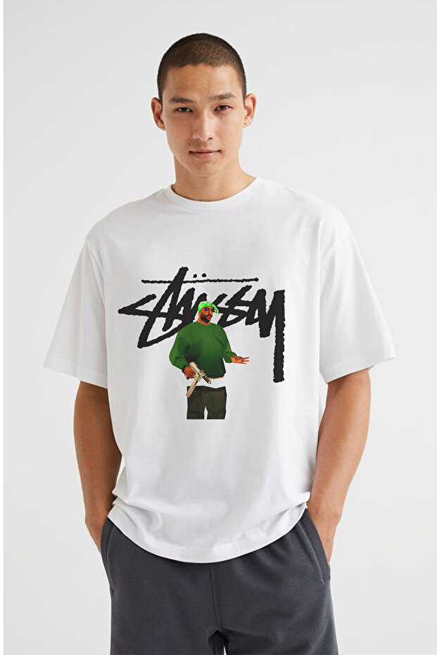 St Grove Printed Unisex Oversize T-Shirt