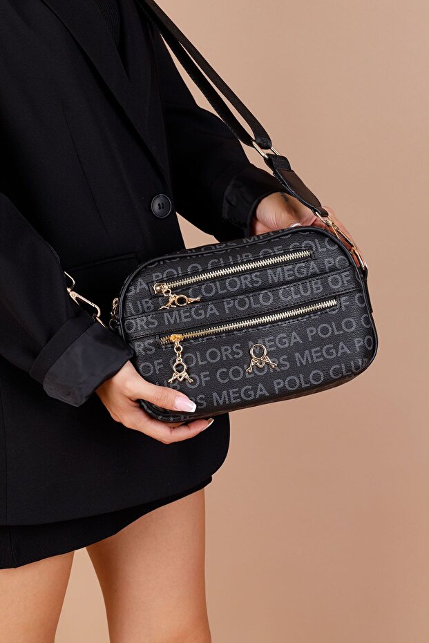 Polo Kadın Monogram Çapraz Çanta - 1