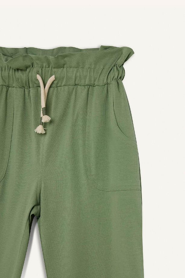 Kız Çocuk Esnek Belli Cepli Jogger Eşofman Altı Z8779a625sm - 8