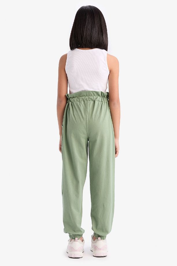 Kız Çocuk Esnek Belli Cepli Jogger Eşofman Altı Z8779a625sm - 6