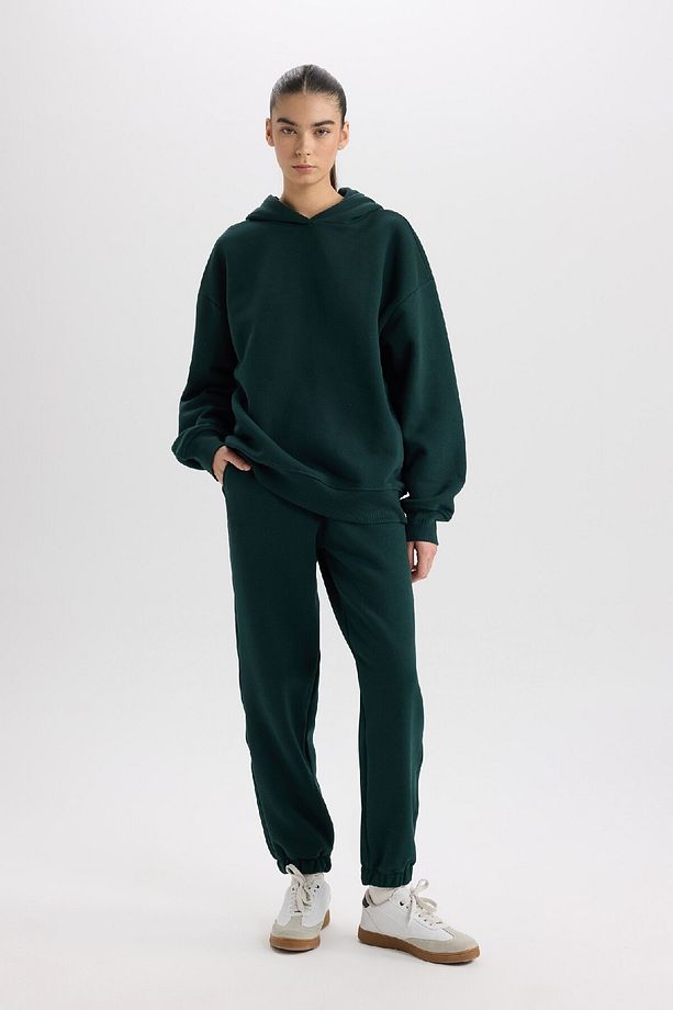 Standart Boy Jogger Kalın Eşofman Altı Basic Düz Beli Paçası Lastikli Cepli D9934ax24wn - 1