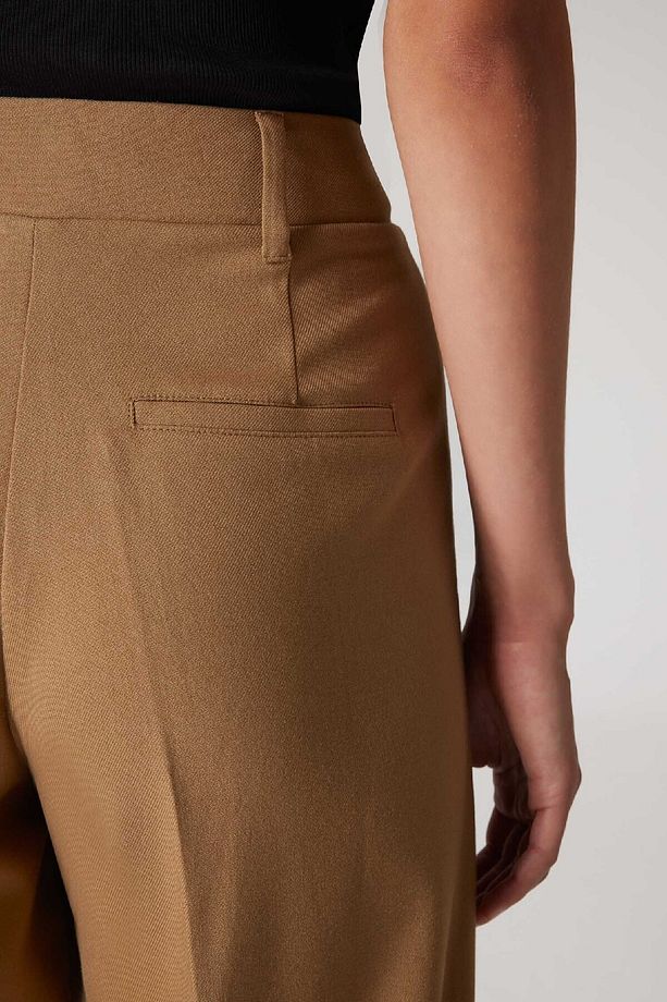 Sorbe X Tapered Fit Pantolon Yüksek Bel Pensli Düz Paça Cepli D9908ax24au - 6