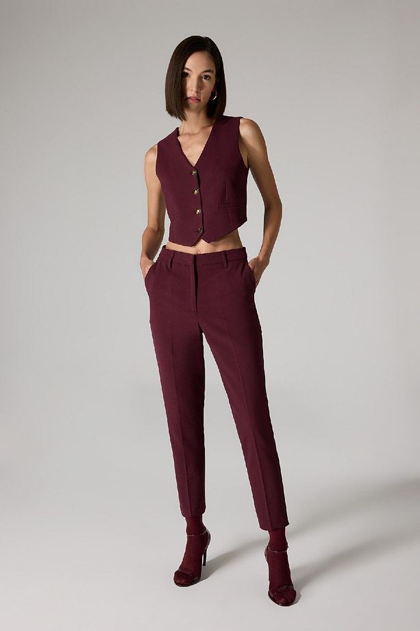 Sorbe X Regular Fit V Yaka Düğmeli Blazer Yelek D9928ax24au - 3