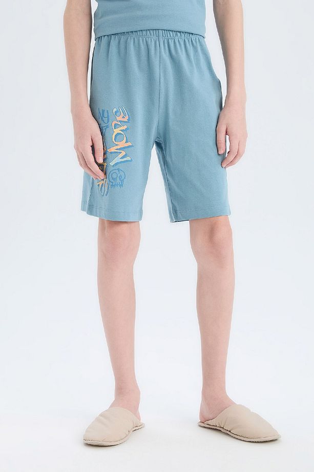 Erkek Çocuk Pijama Takımı Baskılı Kısa Kollu Üst Şort E0157A825SM - 6