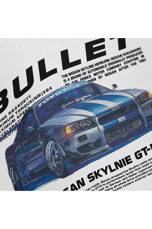 Fast and Furious Paul Walker Nissan Skyline GT-R Oversize Unisex Tshirt - 4