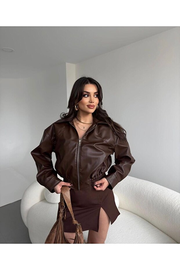 Deri Bomber Deri Ceket - 2