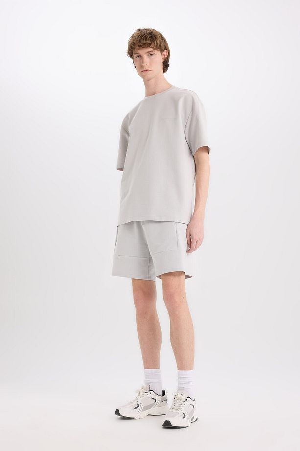 Slim Fit Dar Kesim Dar Paça Basic Düz Şort B8674ax25sp - 2