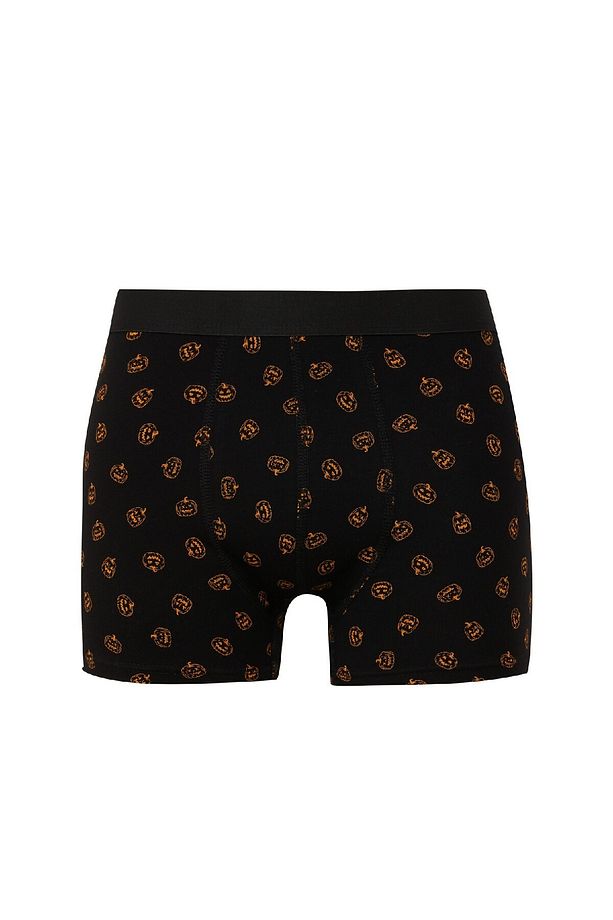Regular Fit Bal Kabağı Baskılı 3lü Boxer E0038ax24wn - 6
