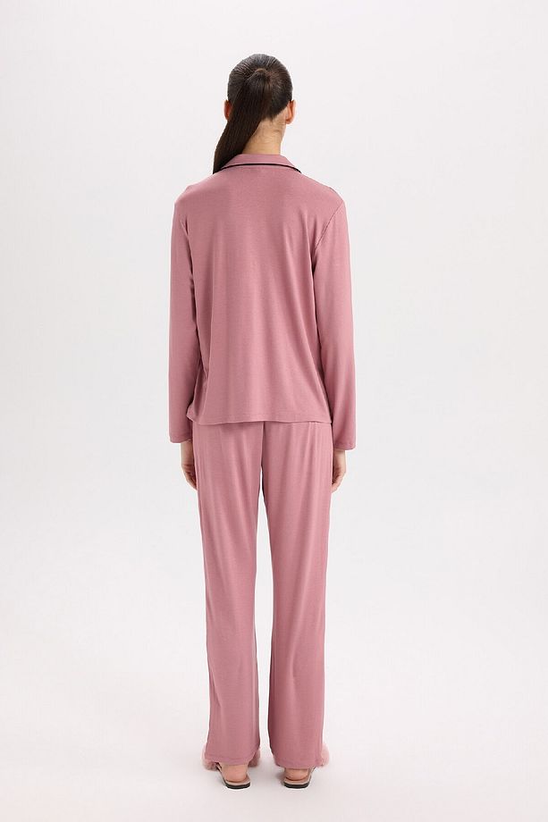 Pijama Takımı Regular Fit Uzun Kollu Üst Uzun Alt-fall In Love E1804ax24wn - 7