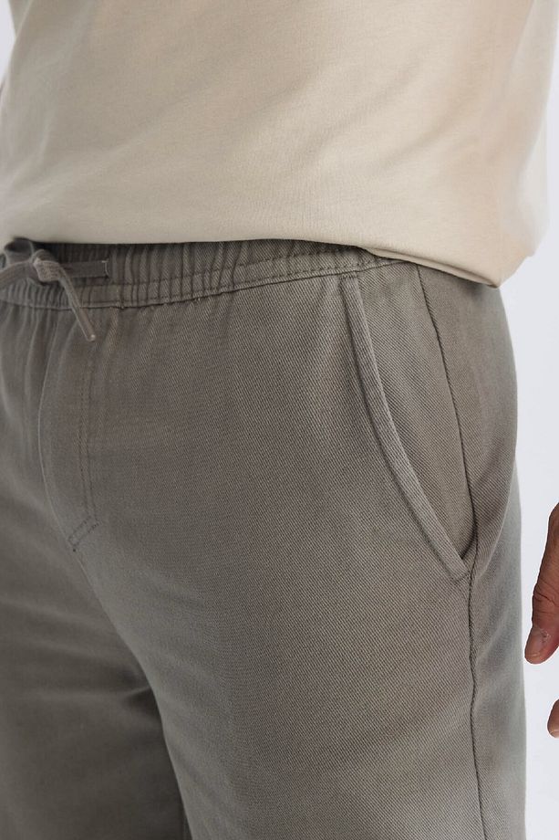 %100 Pamuk Regular Fit Normal Kesim Yazlık Jogger Pantolon D1045ax25sp - 5
