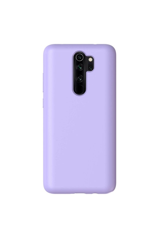 جراب Redmi Note 8 Pro متوافق مع السيليكون السائل الفاخر من الداخل باللون الأرجواني المخملي