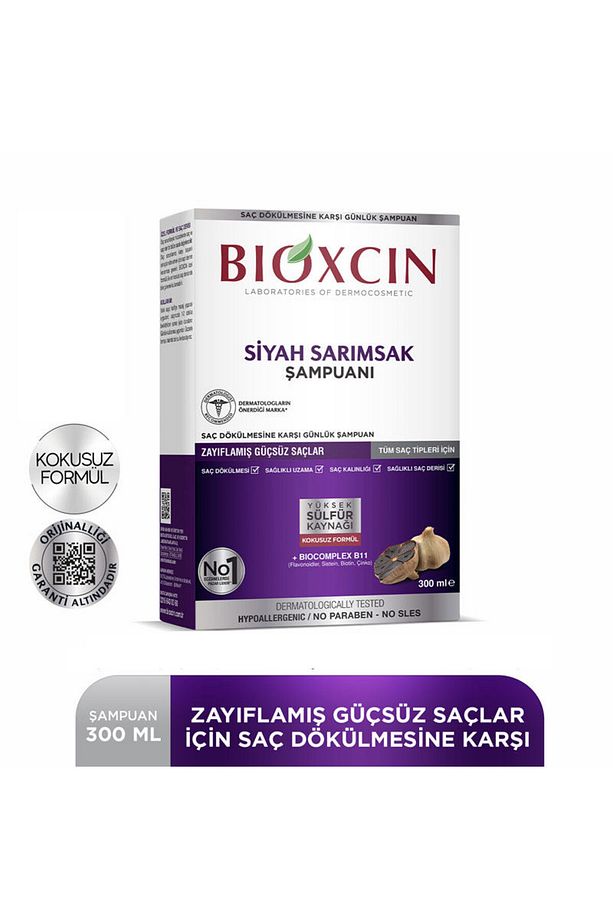 Saç Dökülmesine Karşı Siyah Sarımsak Şampuanı 300 ml - 100 ml Şampuan HEDİYE - 7