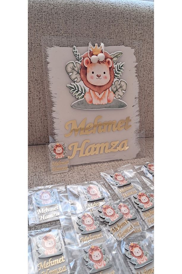 Bebek Kapı Süsü/Hastane Odası Kapı Süsü/Bebek Magnet (20 adet jelatinli) - 1