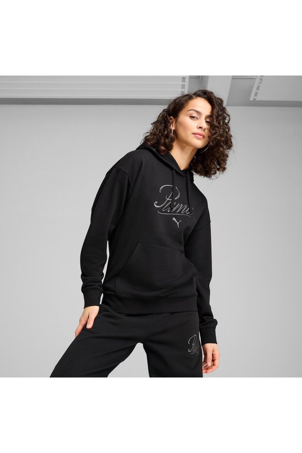 Essentials Script Kadın Siyah Sweatshirt (688072-01) - 7